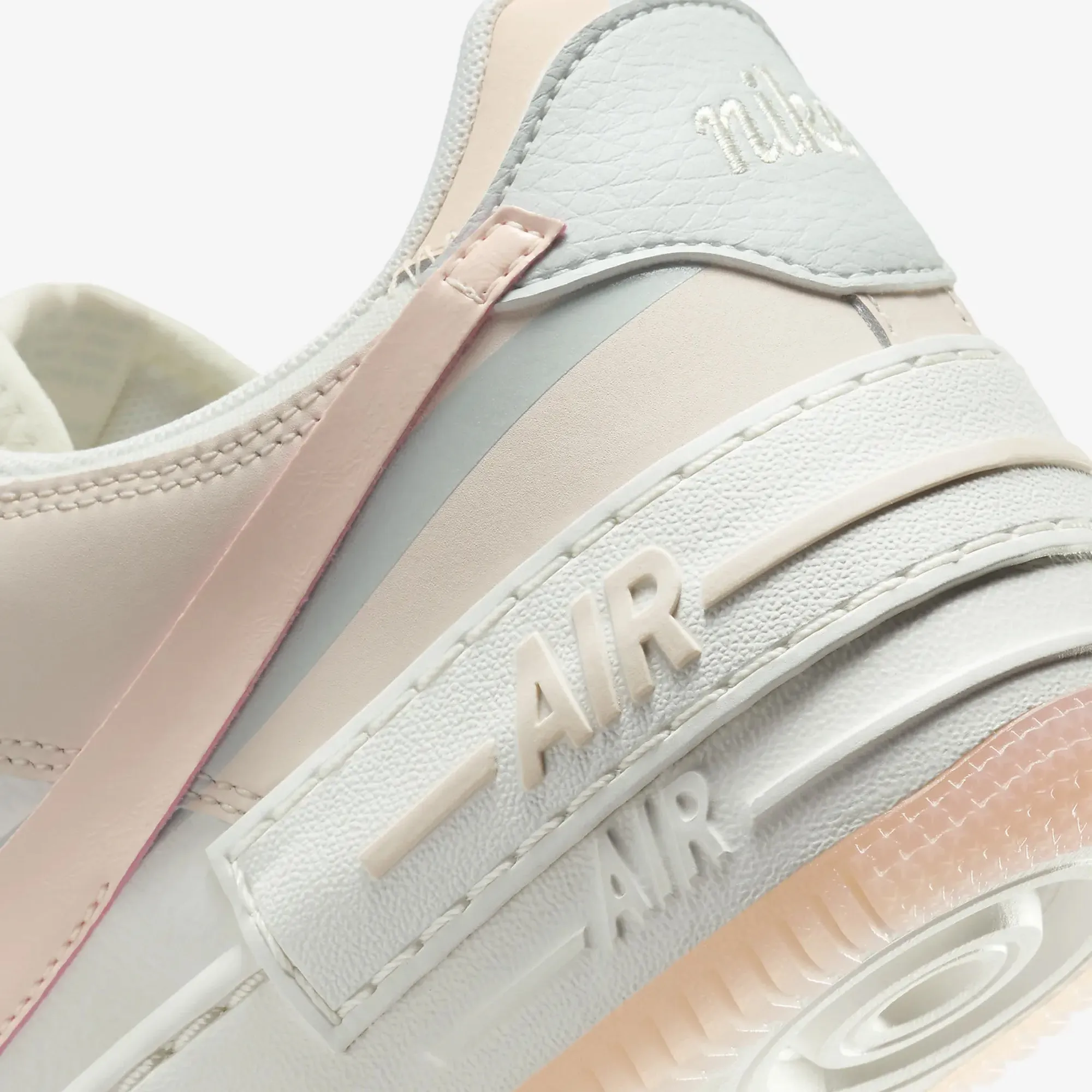Daily Chill Fitness NIKE | AIR FORCE 1 SHADOW { COCONUT MILK/LIGHT SILVER/SAIL/CRIMSON TINT