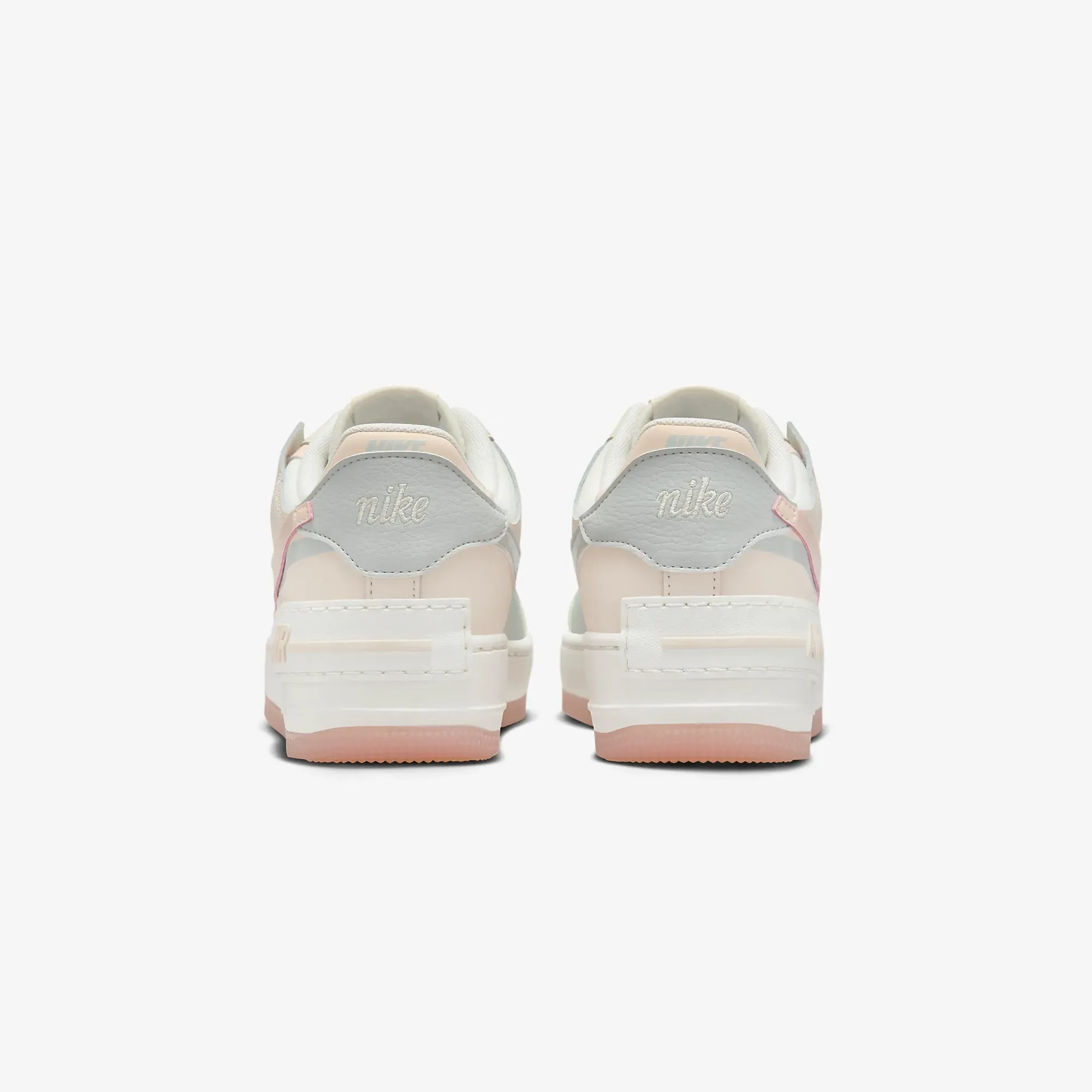 NIKE | AIR FORCE 1 SHADOW { COCONUT MILK/LIGHT SILVER/SAIL/CRIMSON TINT Durable Airy Design