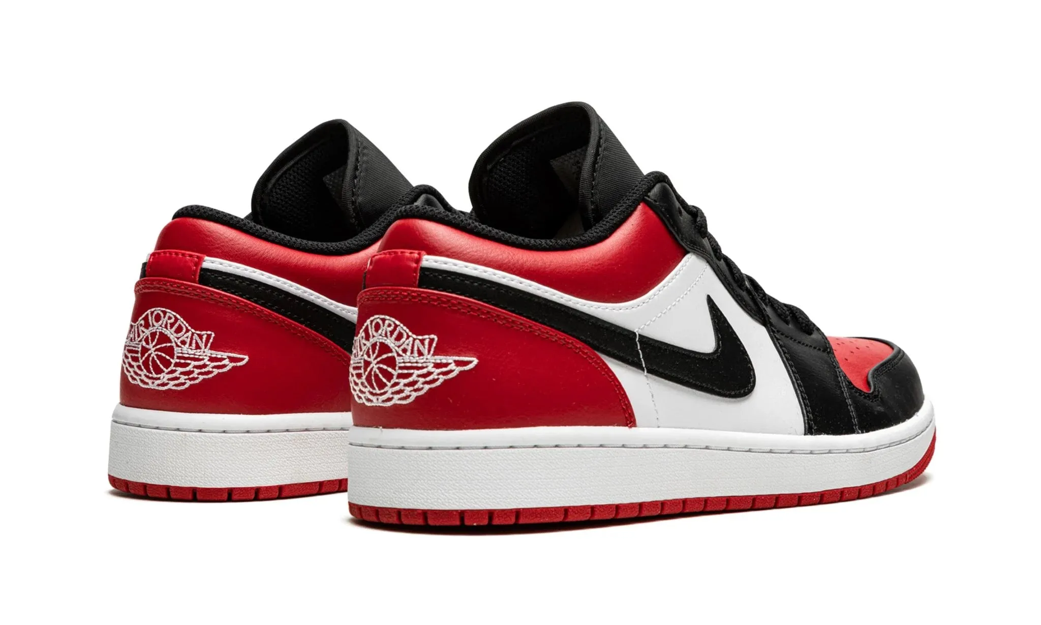 Air Jordan 1 low Bred Toe Stable construction Calm Mood