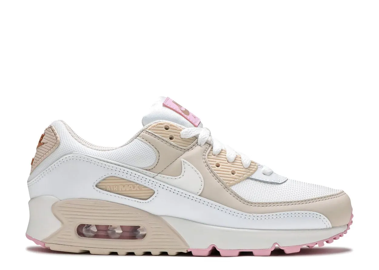 Nike Air Max 90 Summit White Light Orewood Brown Travel Pair