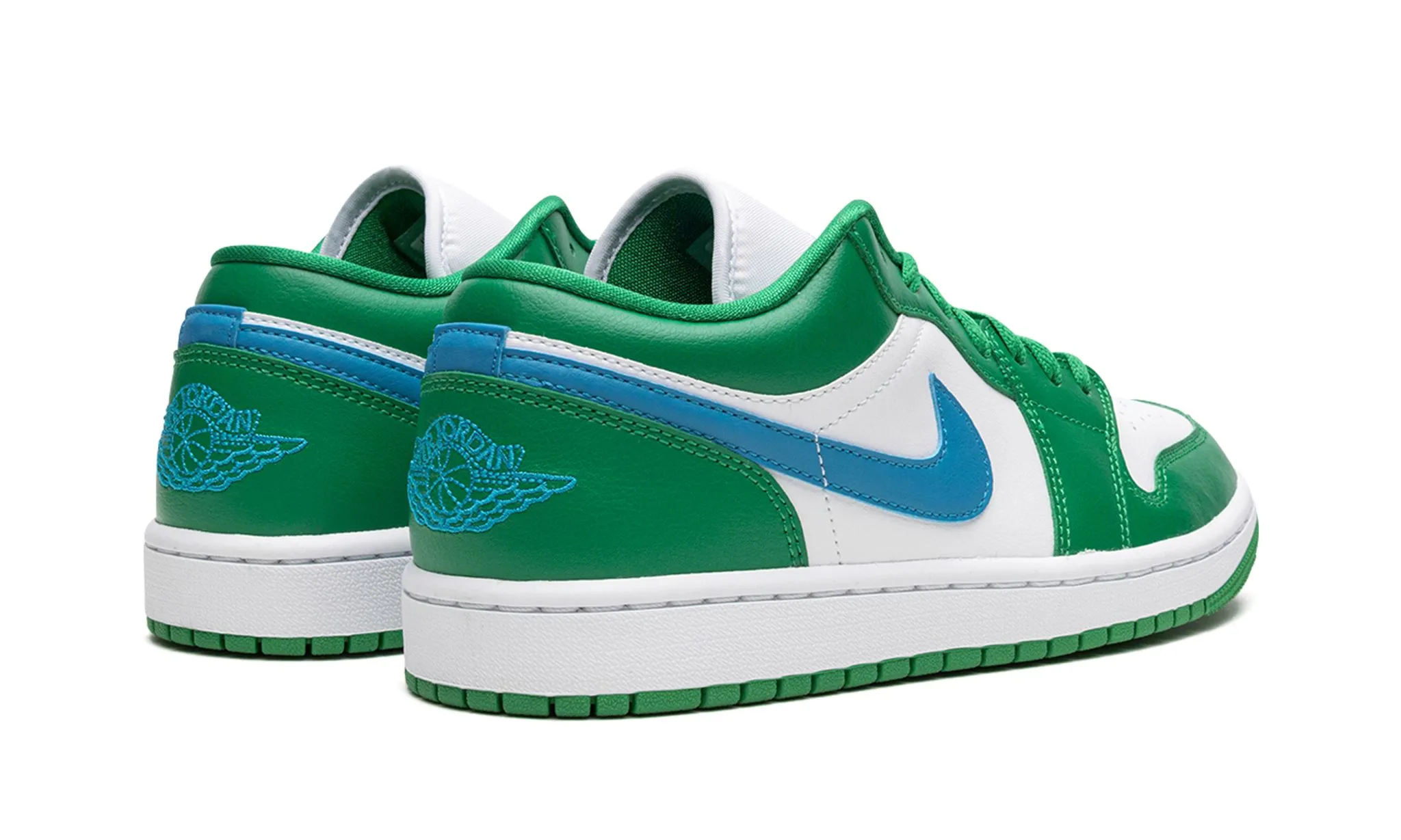 Block Walk Wmns Air Jordan 1 Low 'Lucky Green'