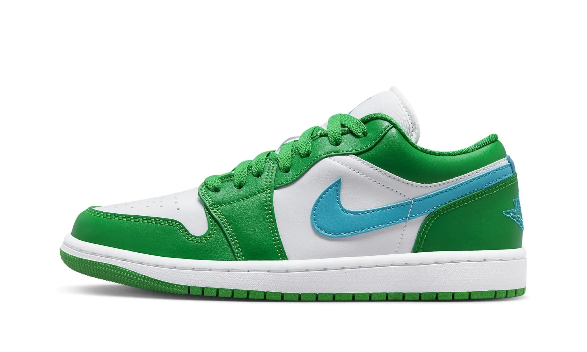 Wmns Air Jordan 1 Low 'Lucky Green' Wide Base Comfort Wedge