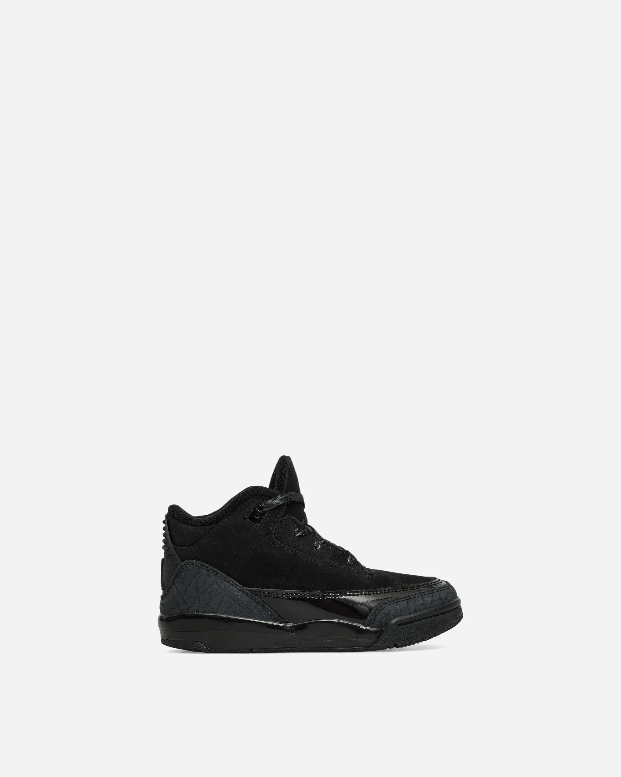 Air Jordan 3 (TD) Sneakers Black Cat Retro Core Shiny Tone
