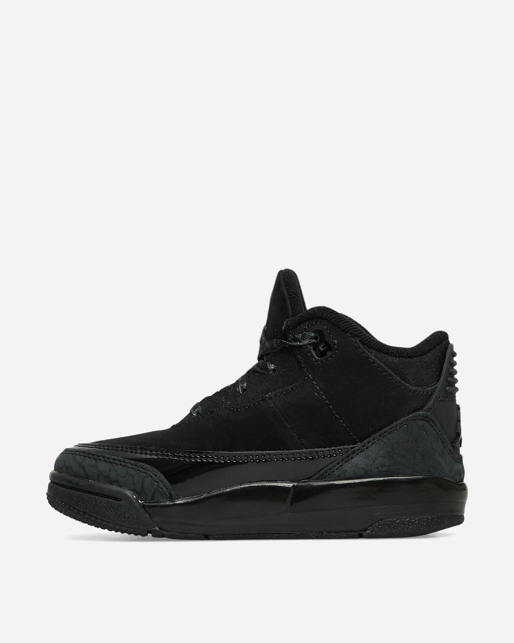 Synthetic Upper Air Jordan 3 (TD) Sneakers Black Cat