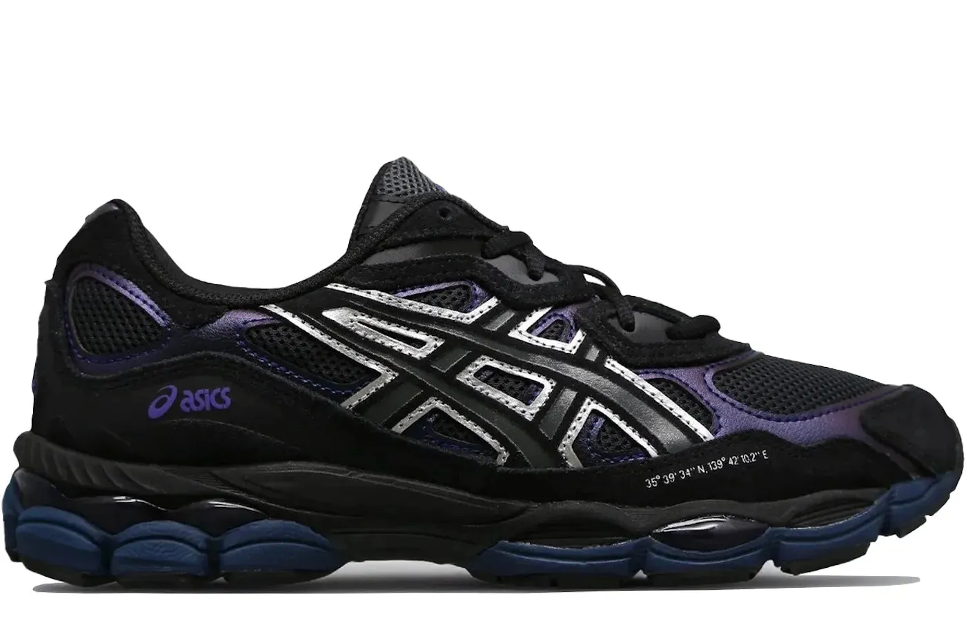 Style Runner Urban Routine ASICS Gel-NYC Black Graphite Grey Purple