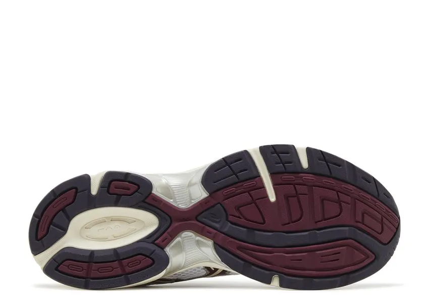 Asics Gel-1130 White Maroon Banner Anti microbial
