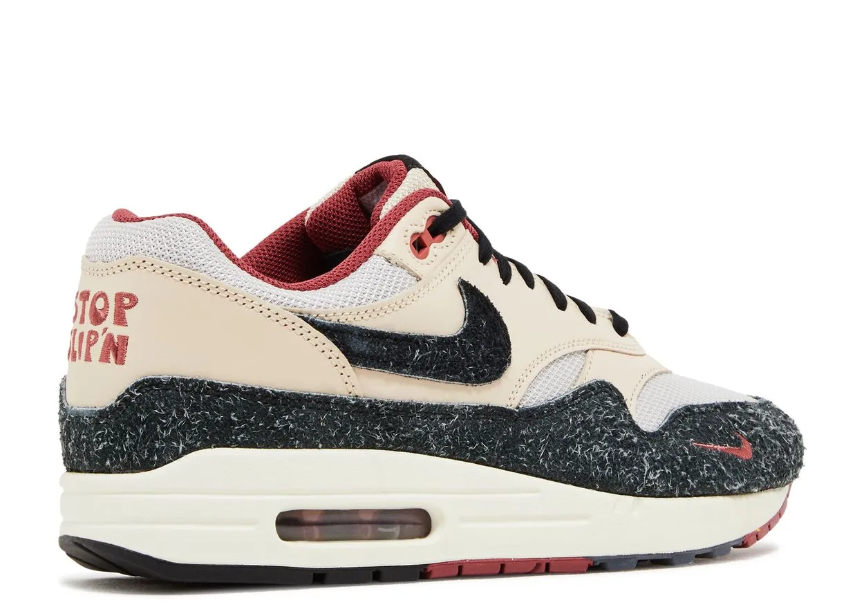 Nike Air Max 1 Keep Rippin Stop Slippin 2.0 Comfy Walk Secure Motion