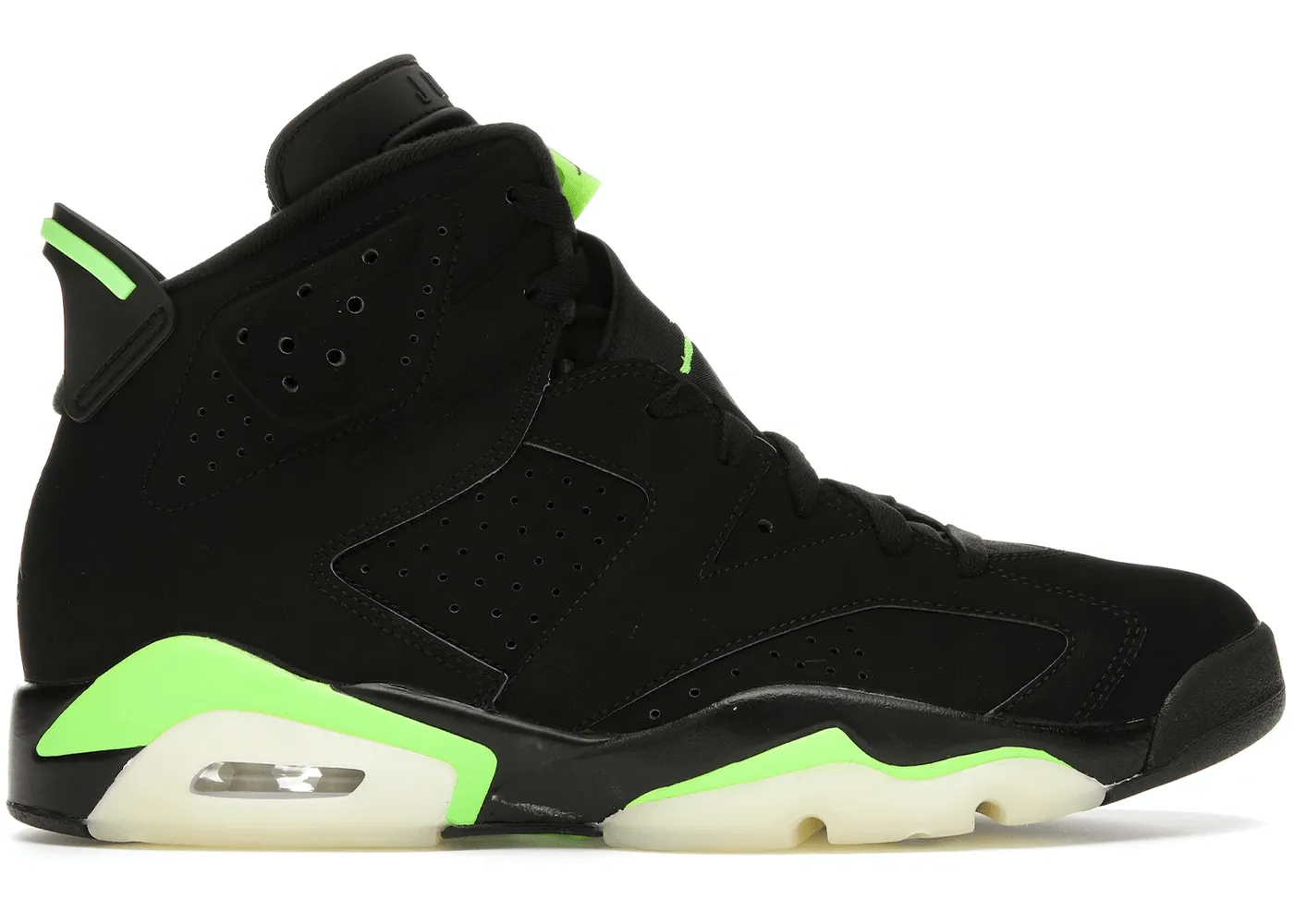 Forest Jog Pull Tab Jordan 6 Retro Electric Green