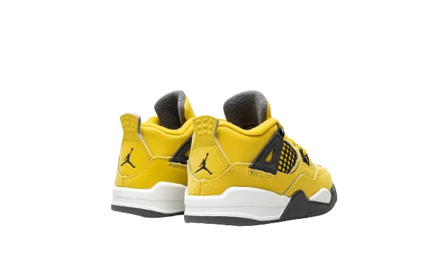 Cushioned Step Plain Jog Jordan 4 Retro "Lightning 2021" Toddler