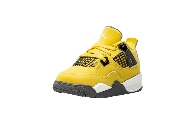 Rose Glow Jordan 4 Retro "Lightning 2021" Toddler