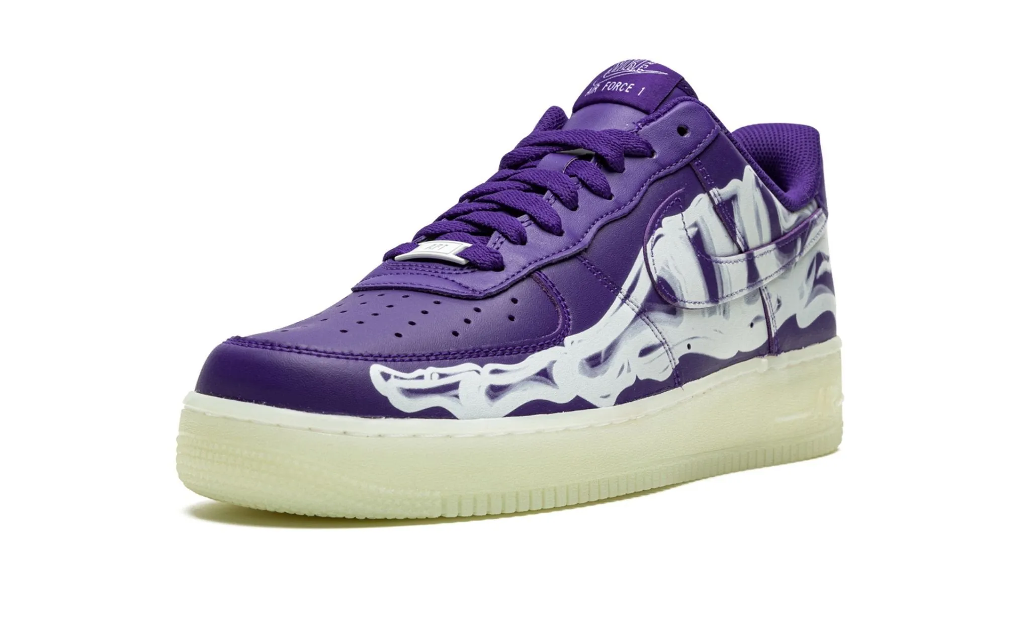 Speed Step Layered Cushion Nike AF1 Low "Purple Skeleton"