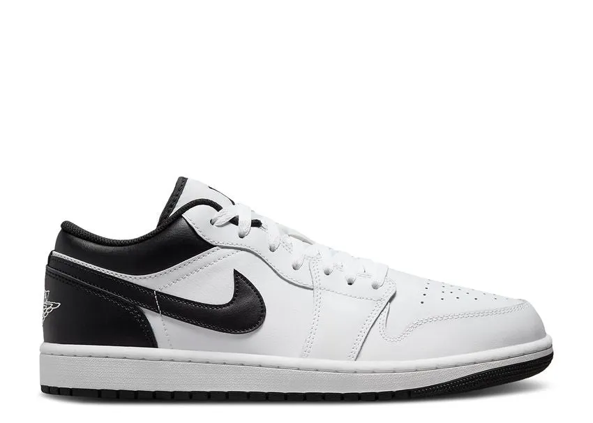 Air Jordan 1 Low White Black Balanced Fit Fashion Go