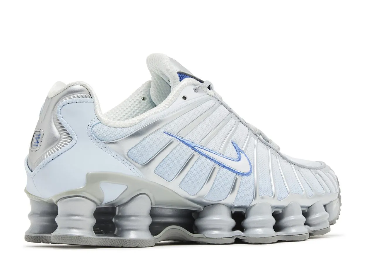 Nike Shox TL Metallic Platinum Blue Tint indoor - outdoor moisture - wicking shoes