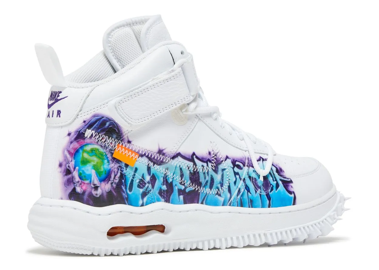 Nike Air Force 1 Mid Off-White Graffiti White Compact Style Outfit Upgrade