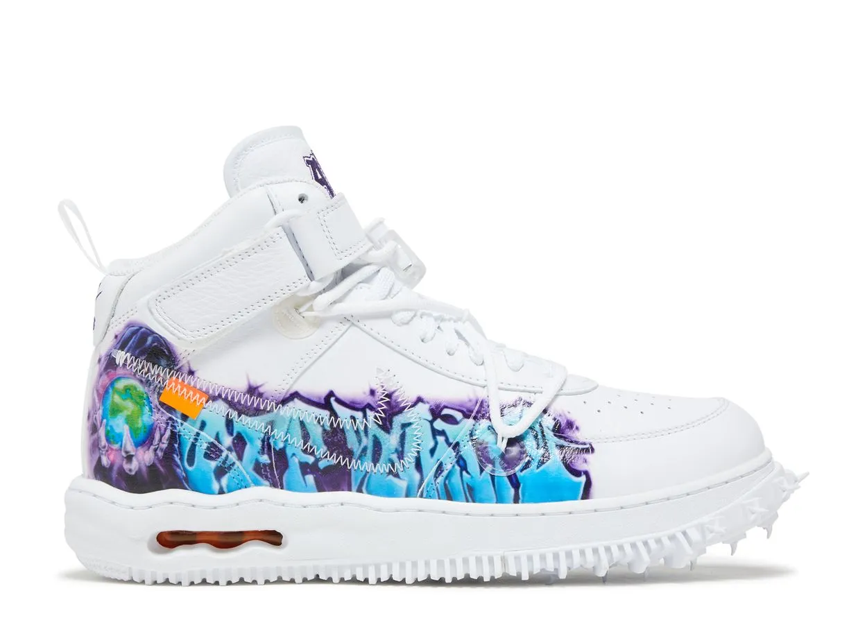 SmoothSurface Nike Air Force 1 Mid Off-White Graffiti White