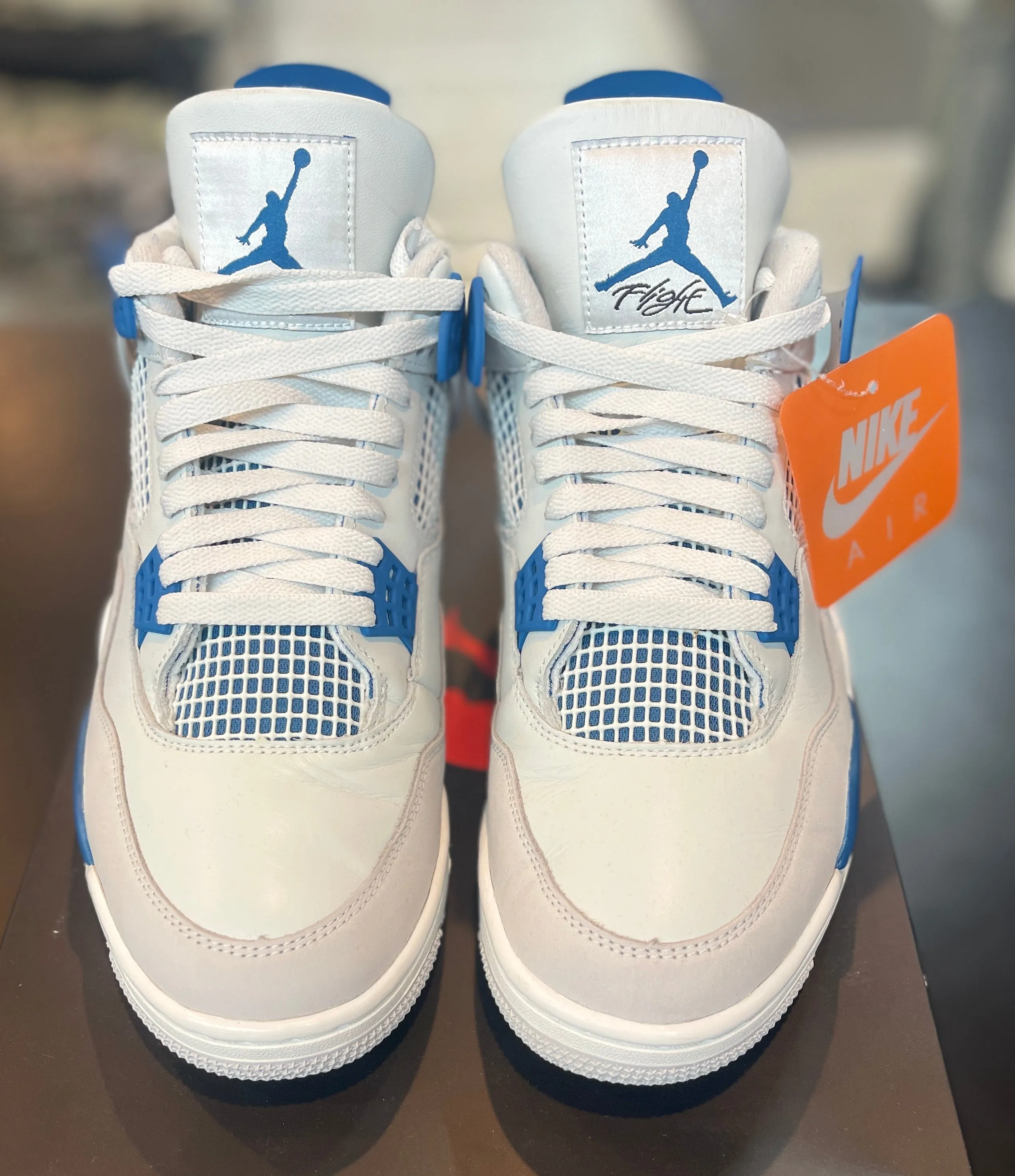 No Effort Air Jordan Retro 4 ??Military Blue?? * Size 11 Preowned*
