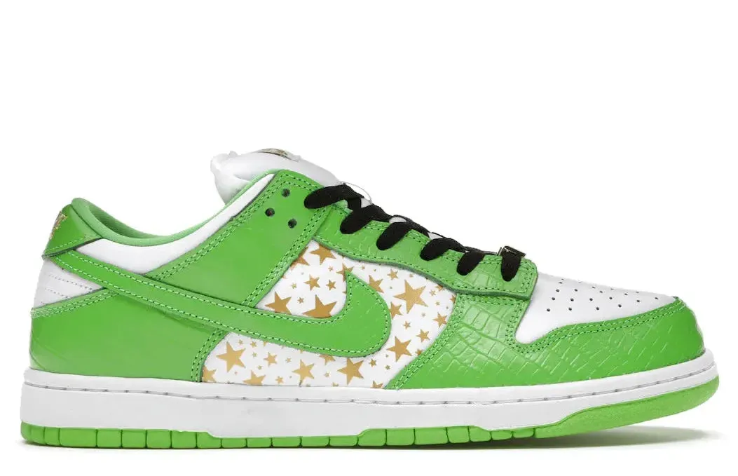 Joy Step Breath Comfort Nike SB Dunk Low Supreme Stars Mean Green (2021)