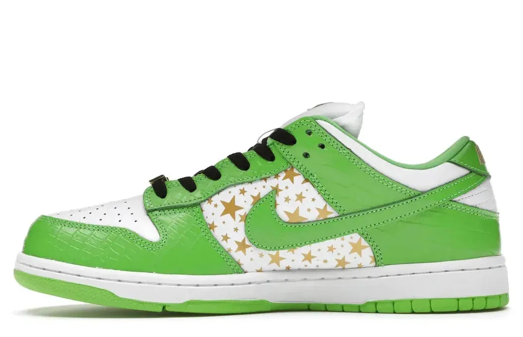 Steady Motion Nike SB Dunk Low Supreme Stars Mean Green (2021)