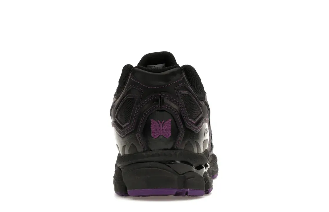 Temperature Regulating Fabrics Cushioned Step ASICS Gel-NYC Needles Black Purple