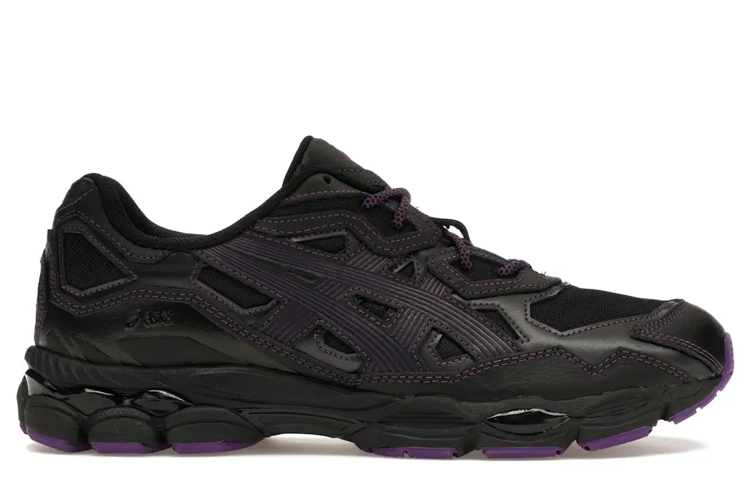 Abrasion Proof Stitching Lightweight Framework ASICS Gel-NYC Needles Black Purple