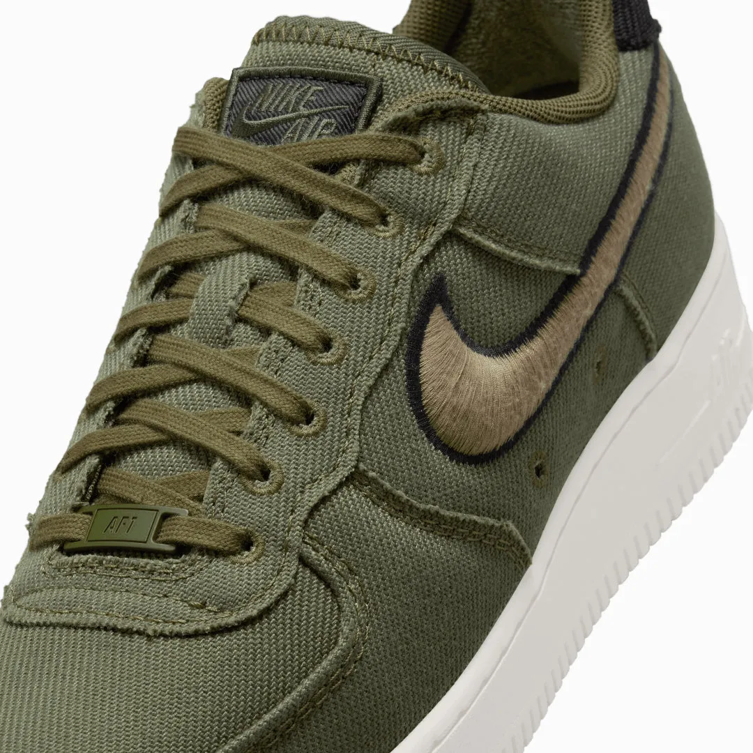 NIKE | AIR FORCE 1 LOW CANVAS { ARMY OLIVE/MATTE OLIVE-PHANTOM-BLACK Power Grip Gym