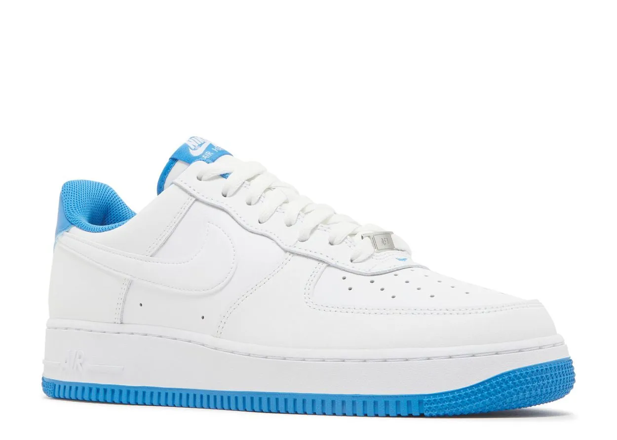 Nike Air Force 1 Low '07 White Light Photo Blue Reinforced   toe Stone Path