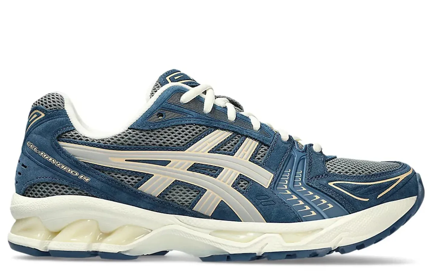 ASICS Gel-Kayano 14 Dark Pewter Seal Grey Walking Focus Comfort Edge