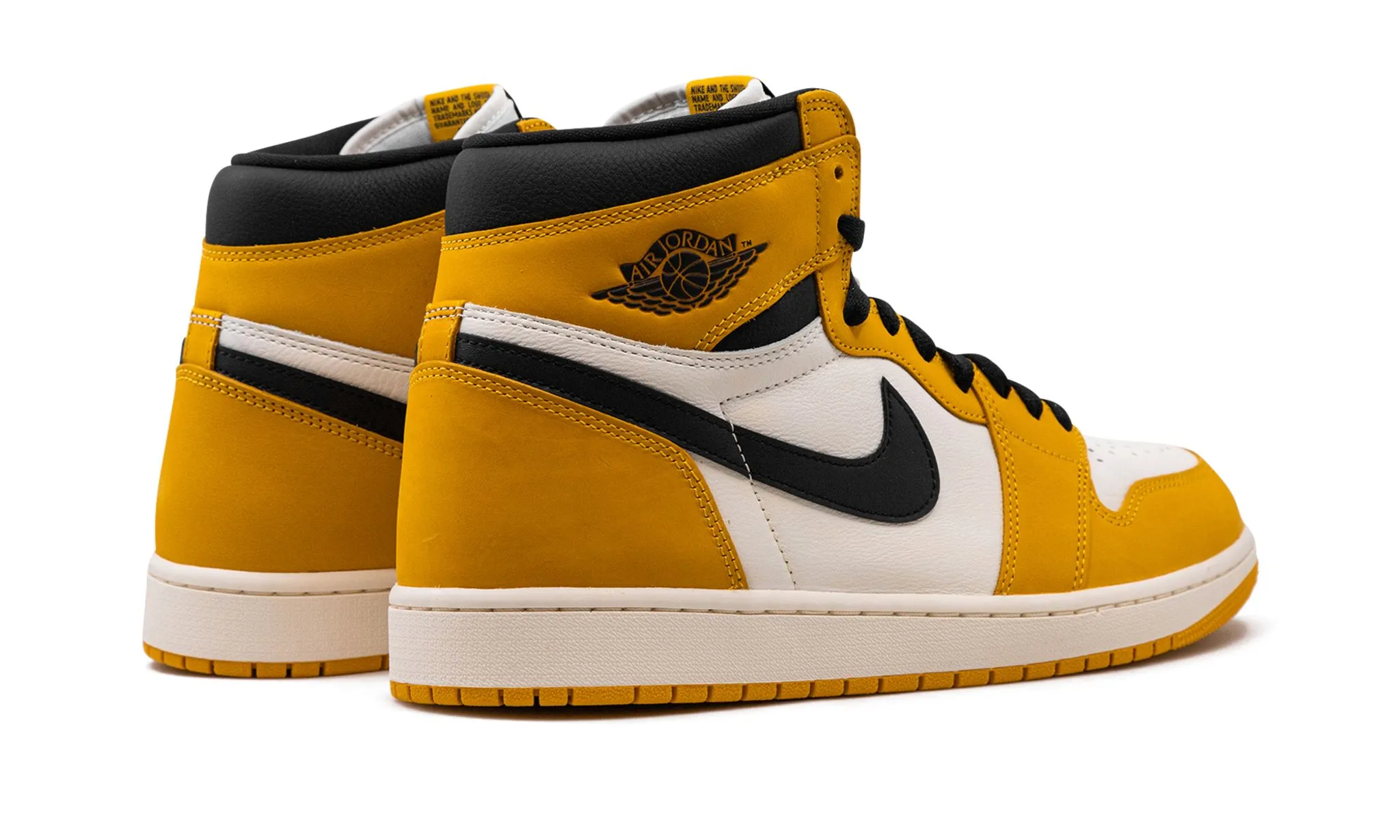 Cushioned heel Air Jordan 1 Retro High OG Yellow Ochre