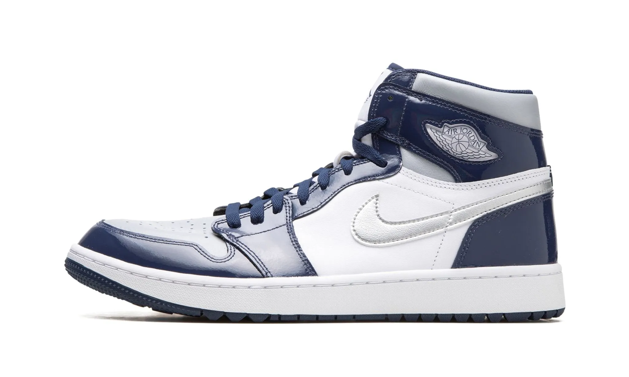 Versatile Wear Air Jordan 1 Retro High Golf Patent Midnight Navy