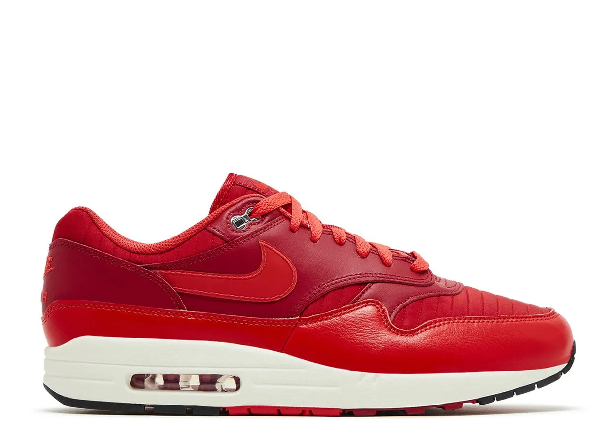 Nike Air Max 1 Gym Red Crimson All Fit Mesh Upper