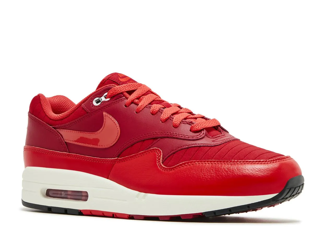 Nike Air Max 1 Gym Red Crimson Park Hike Slip Friendly
