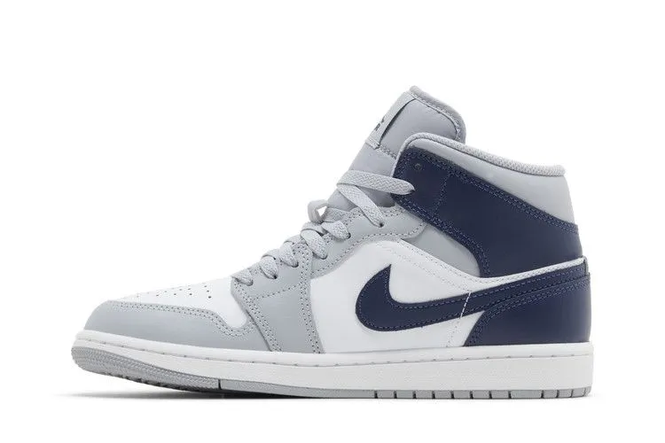 Air Jordan 1 Mid 'Wolf Grey Midnight Navy' Freedom Fit