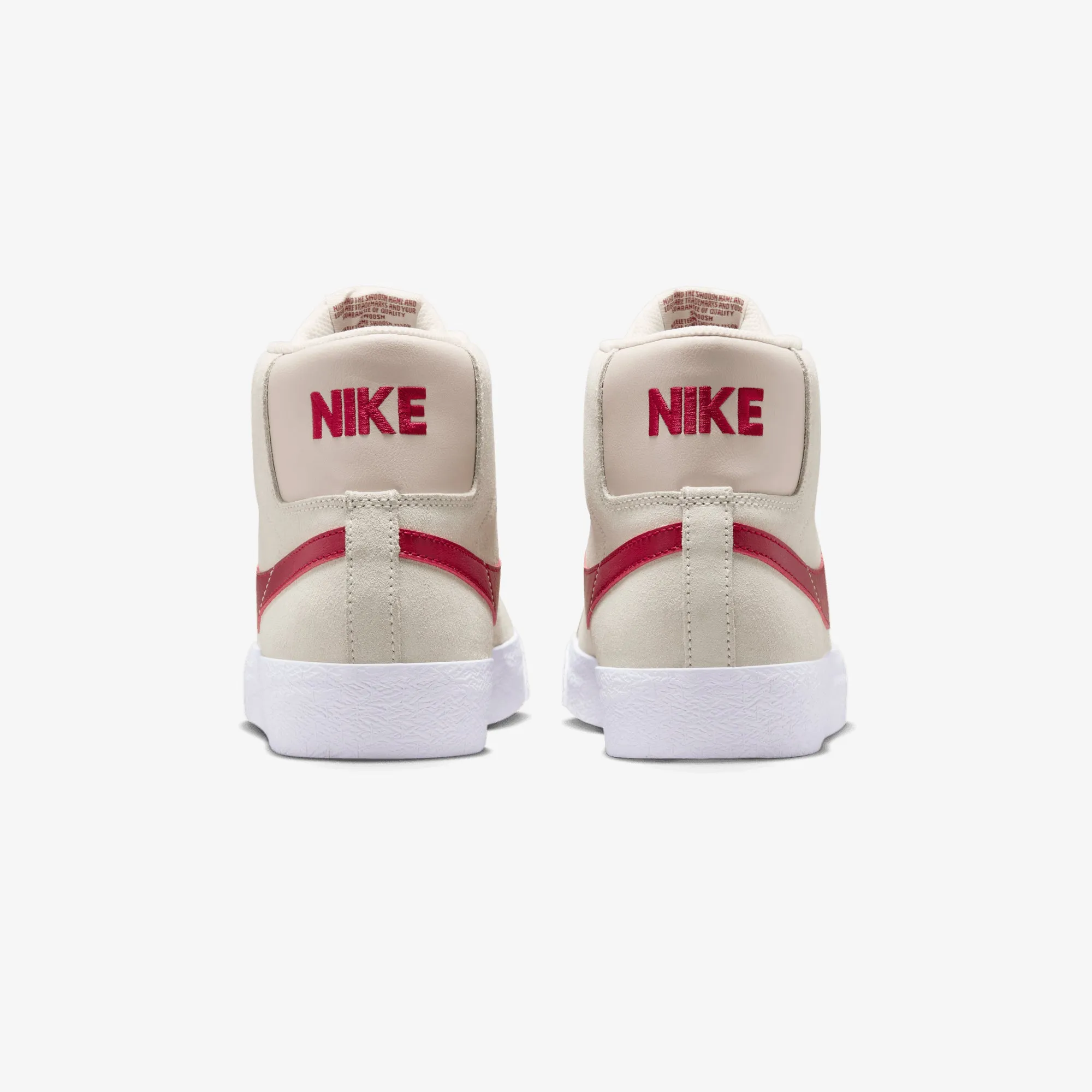 Nike | SB ZOOM BLAZER MID { PALE IVORY/NOBLE RED-SILT RED-WHITE Supportive Comfort support