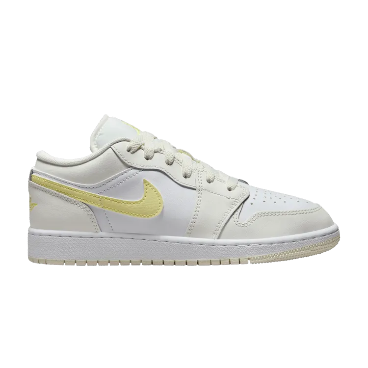 Air Jordan 1 Low GS 'Sail Light Laser Orange' Sturdy Build Resort Mood
