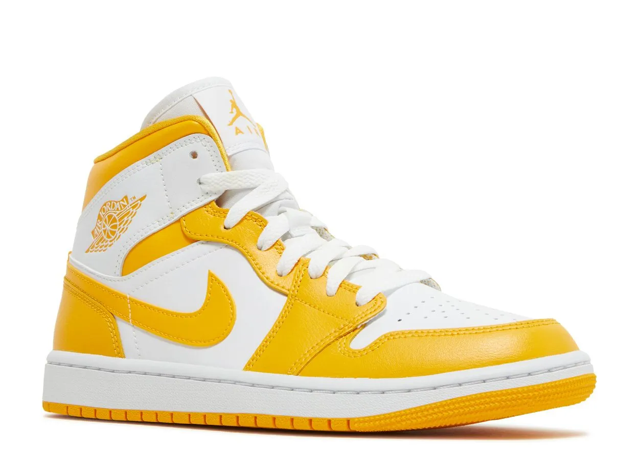 Active Move Air Jordan 1 Mid White University Gold
