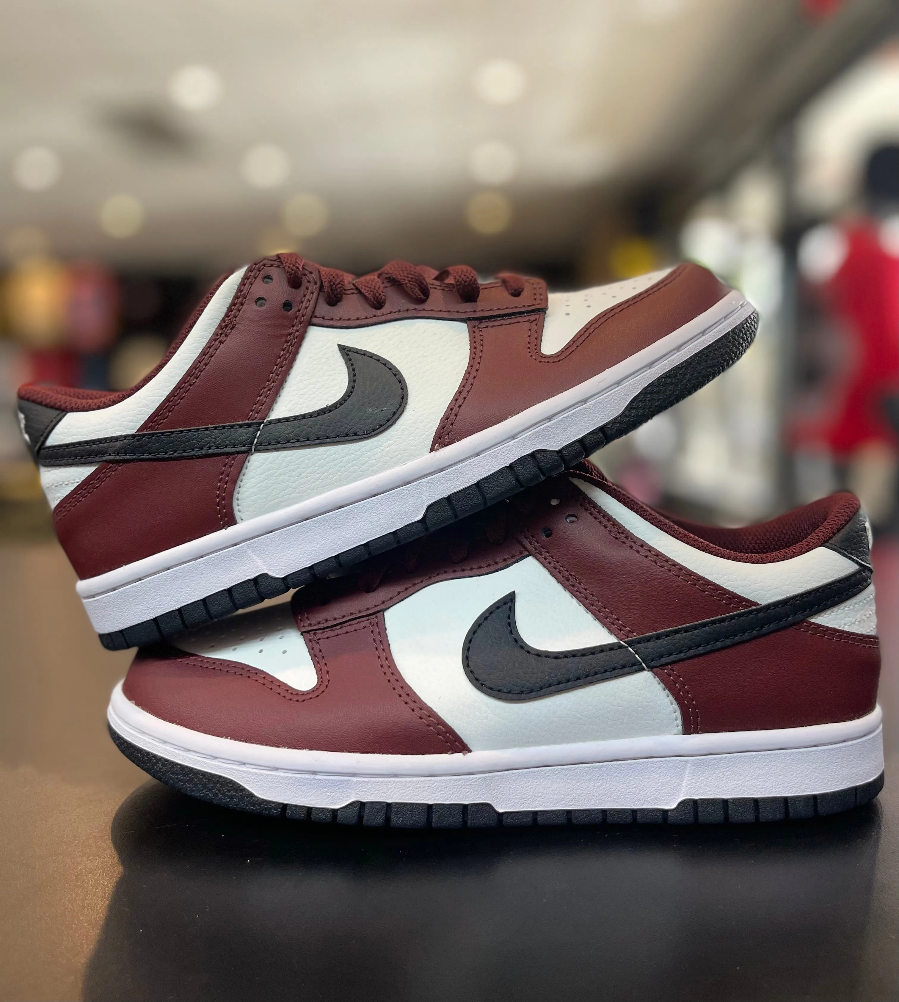 Nike Dunk Low ??Dark Team Red?? Yellow Sun Smooth Soles