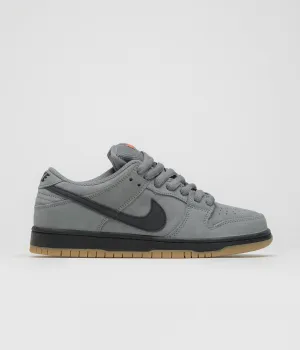 On Road Casual Wear Nike SB Orange Label Dunk Low Pro Shoes - Cool Grey / Black - Cool Grey - Dark Grey