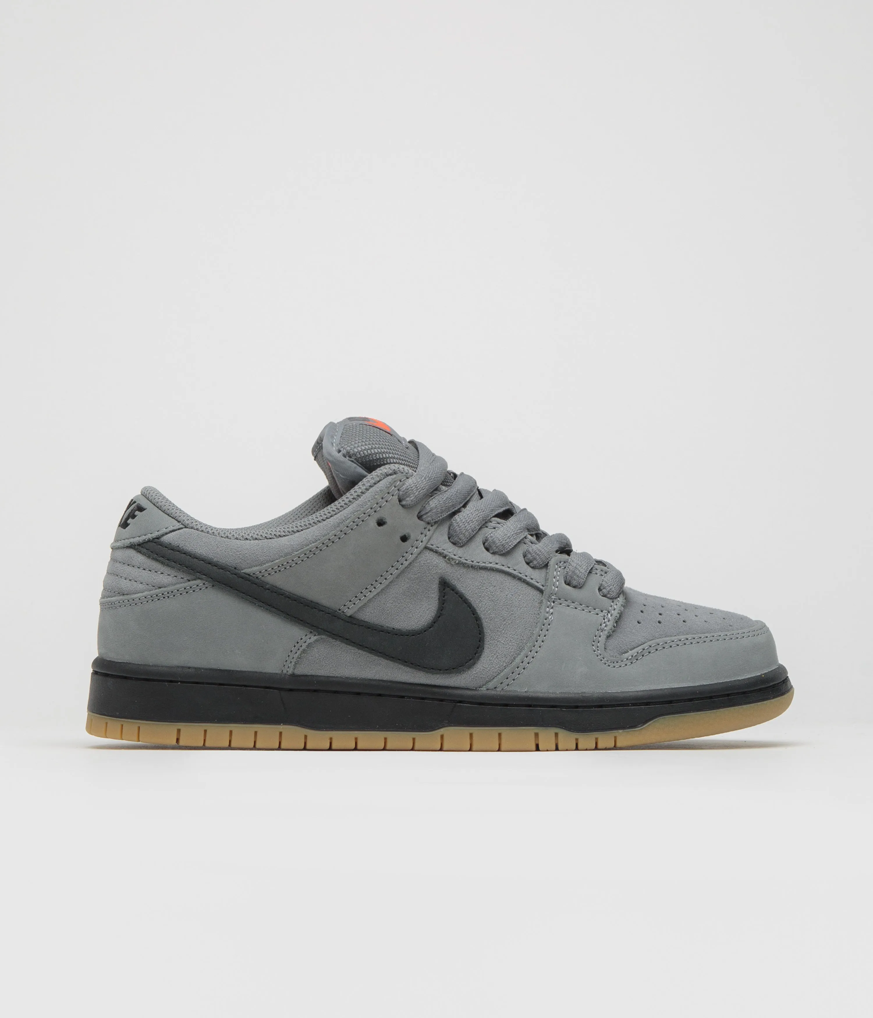 On Road Casual Wear Nike SB Orange Label Dunk Low Pro Shoes - Cool Grey / Black - Cool Grey - Dark Grey