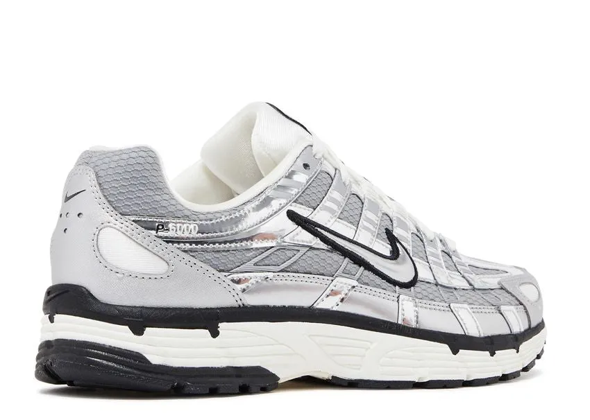 Nike P-6000 Metallic Silver reinforced heel shoes Energycell