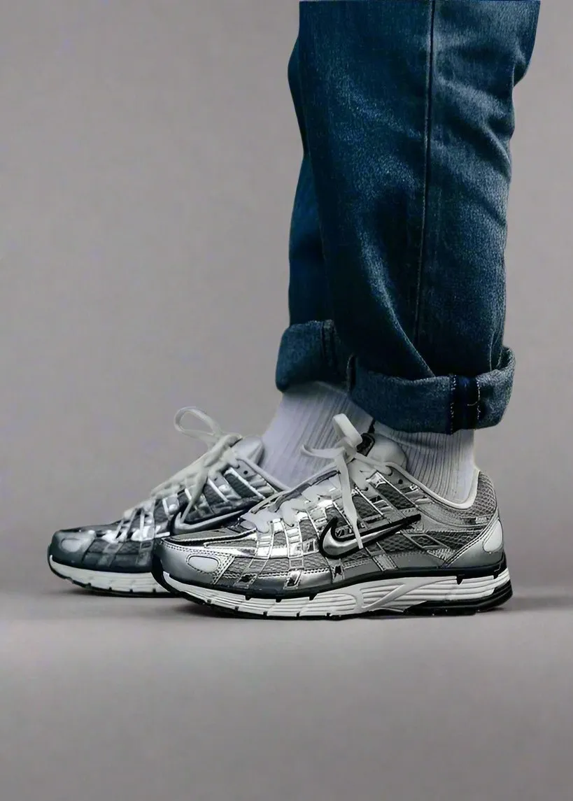 Nike P-6000 Metallic Silver adventure - running shoes sports shoes