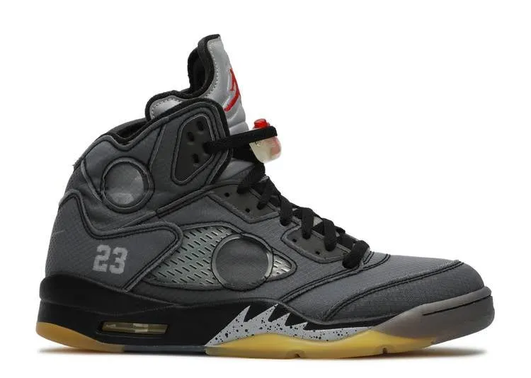 Air Jordan 5 Retro Off-White Black Fit Soft Street Fashioned