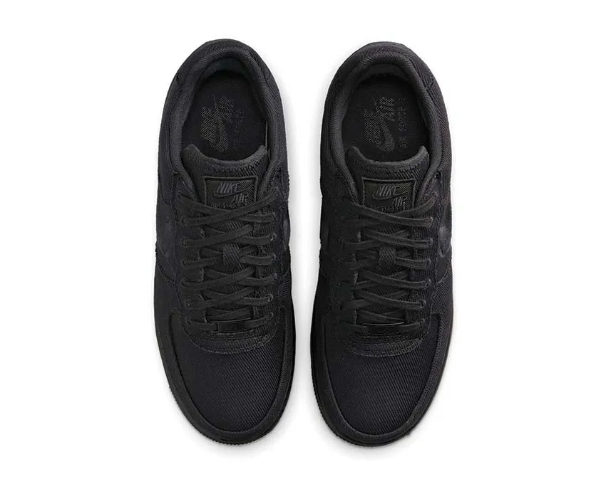 Nike Air Force 1 Low Canvas "Black" Quiet Footprint