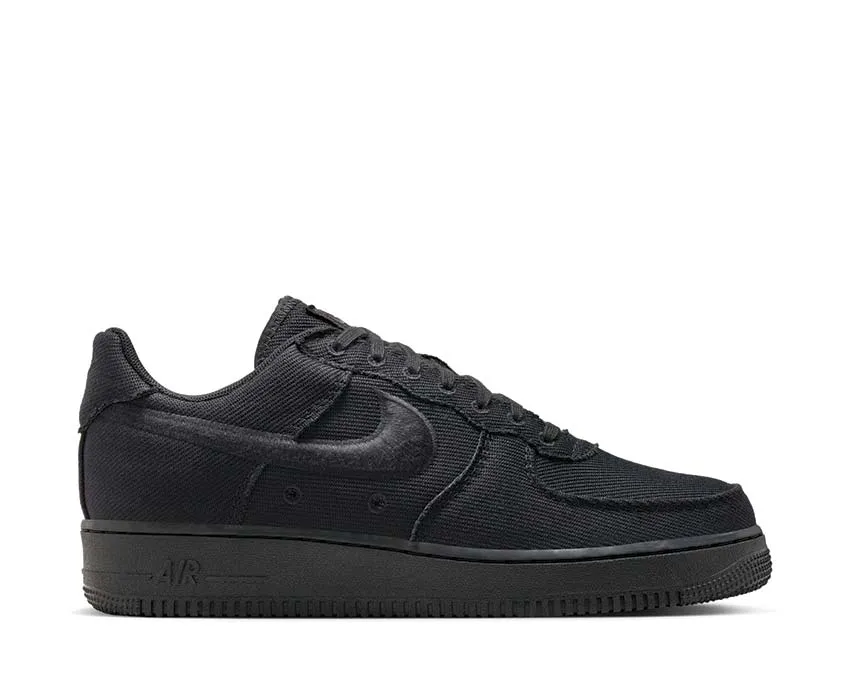 Nike Air Force 1 Low Canvas "Black" Flight Go Casual Outfit