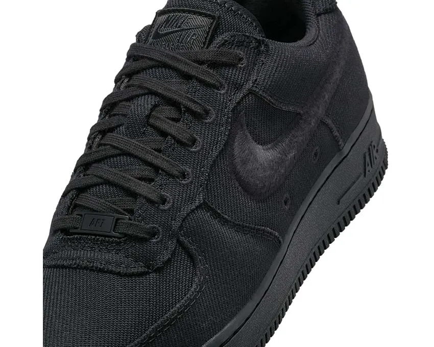 Off Duty Heavy Stride Nike Air Force 1 Low Canvas "Black"