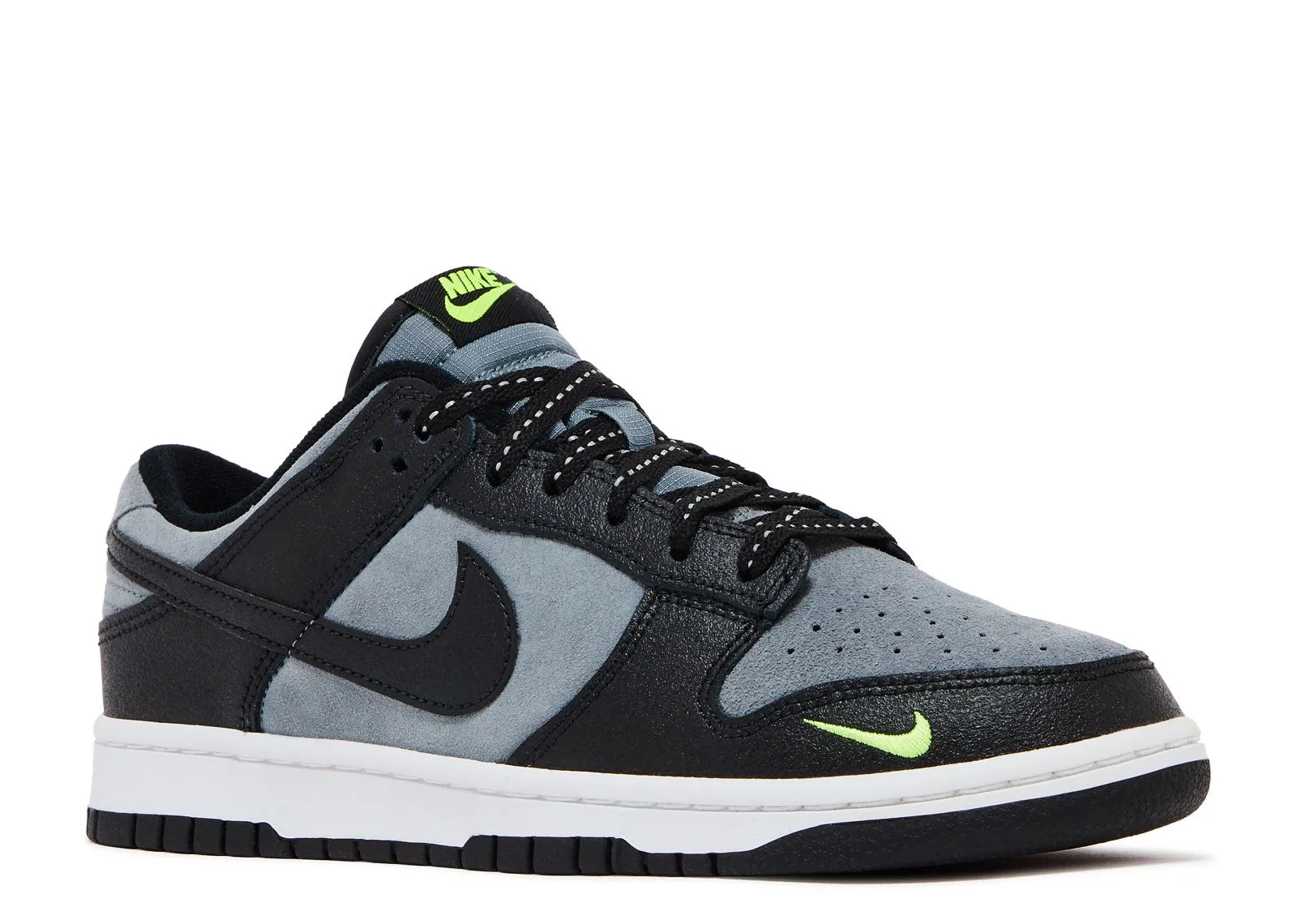 Ultra Hike Nike Dunk Low Black Cool Grey Volt Mini Swoosh