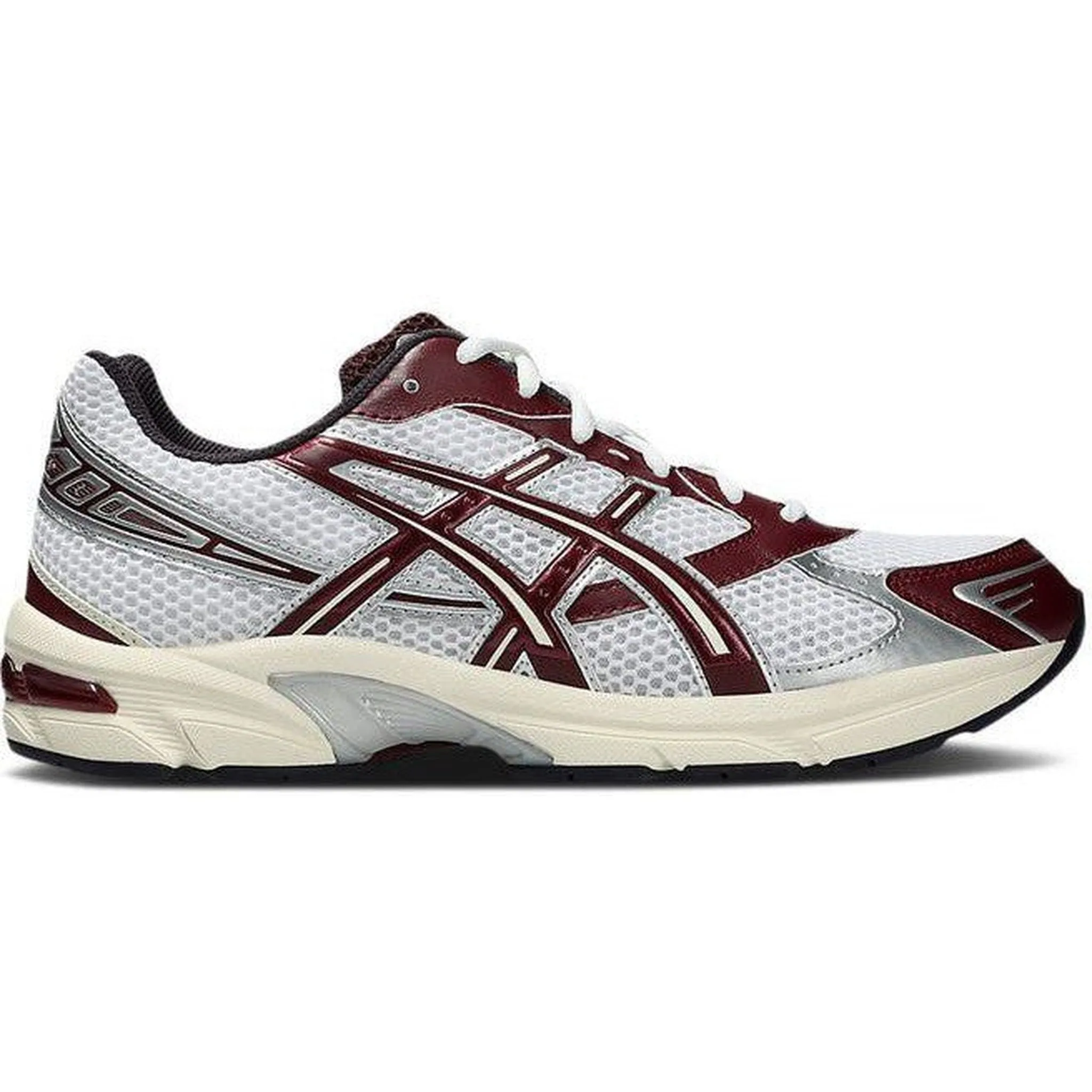 Stylish Free Soul ASICS Gel-1130 White Maroon Banner