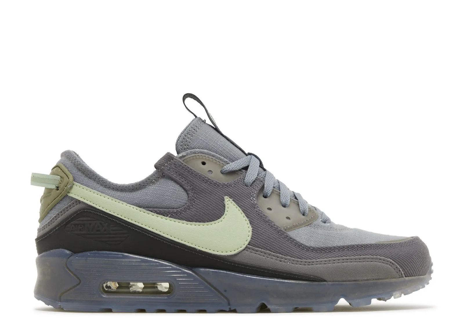 Elastic Lacing Soft Lining Nike Air Max 90 Terrascape Cool Grey Honeydew