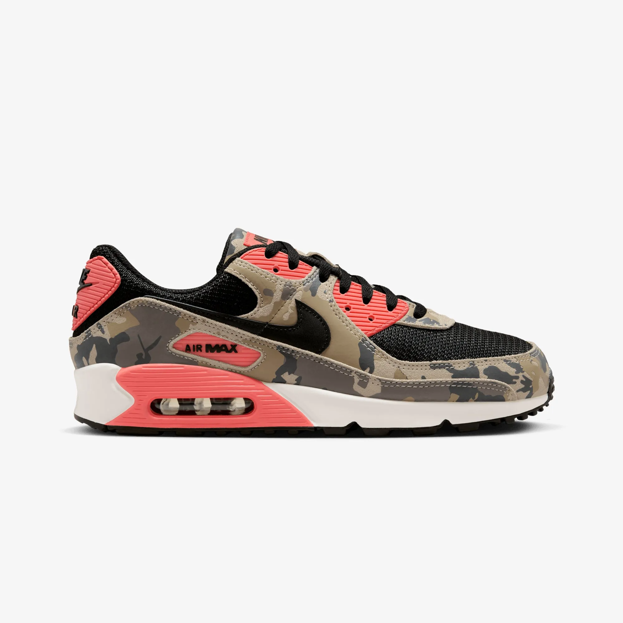 Bone Aid Nike | AIR MAX 90 { LT KHAKI/BLACK-MAGIC EMBER-MINK BROWN