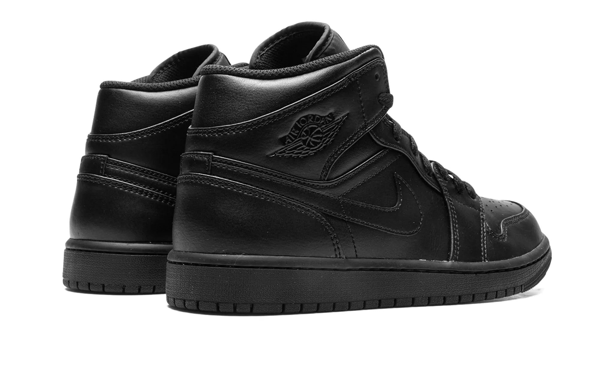 Balanced weight Air Jordan 1 Mid 'Triple Black' 2022