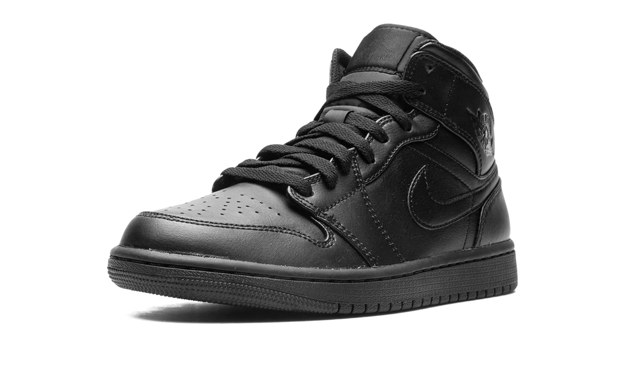 Air Jordan 1 Mid 'Triple Black' 2022 Family Meet